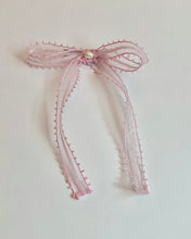 Vintage lace bow barrettes