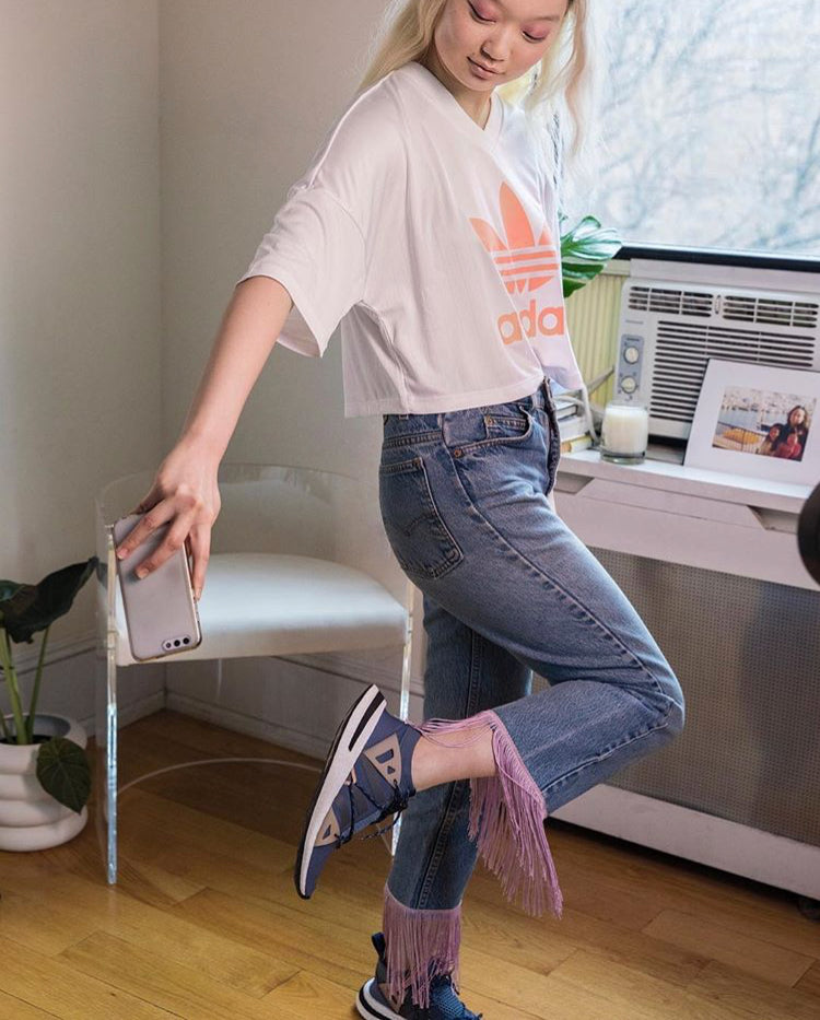 Custom upcycled fringe jeans <3 – Shop Journal Vintage - Main Image