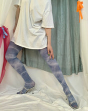 牛仔扎染连裤袜