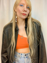 One shoulder pierced tank