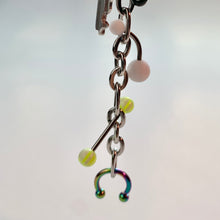 Pendiente individual con llave perforada