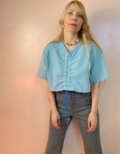 定制褶饰前 T 恤