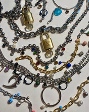 Barbell rhinestone flame collar