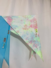 Bufanda triangular con aretes SJ X COC - azul