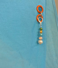 Bufanda triangular con aretes SJ X COC - azul