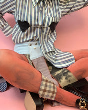 Micro sujetador denim corazón