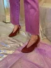 Wranglers púrpura-malva teñidos a mano