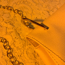 Textured off-white chain bag