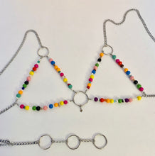 串珠链文胸上衣