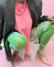 Camiseta con lazo negligee de encaje reciclado