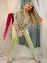 荧光扎染连裤袜