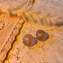 Lucite bubble earring