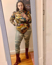 抹茶扎染连裤袜