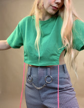 定制镂空褶皱侧 T 恤