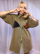 Glitter flame scrap bra top