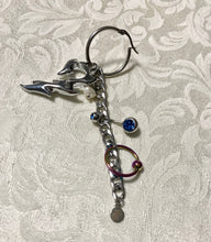 Barbell tattoo single earring