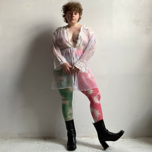 草莓青柠色戏剧连裤袜