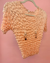 镂空桃子爆米花顶