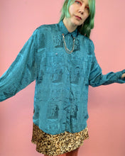 Camisa con cuello de cadena en jacquard reciclado