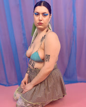 Adjustable snap pleated mini skirt