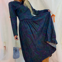 Vestido canesú Paisley años 80