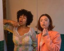 Peach jacquard ruch blazer