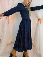 Vestido canesú Paisley años 80