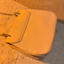 Textured off-white chain bag