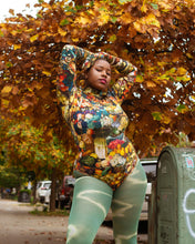 抹茶扎染连裤袜