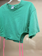 定制镂空褶皱侧 T 恤