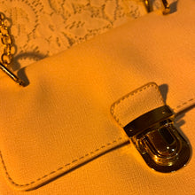 Textured off-white chain bag