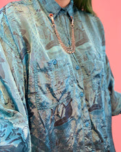 Camisa con cuello de cadena en jacquard reciclado