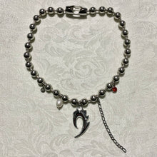 Jumbo ball flame necklace