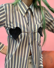 Micro sujetador denim corazón