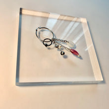 Pierced fringe single earring