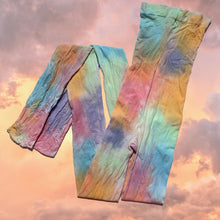 Watercolor rainbow drip tights