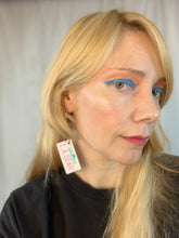 Novelty license single earrings- assorted