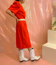 Cotton 80’s puff sleeve dress