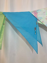 Bufanda triangular con aretes SJ X COC - azul