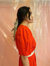 Cotton 80’s puff sleeve dress