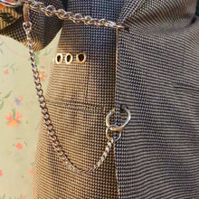 Custom chain fold over blazer