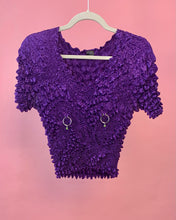 镂空紫色爆米花顶