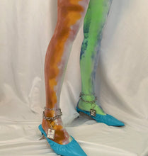 Recycled drip dye tights