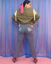 双心贴片链条裤