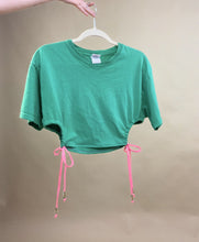 定制镂空褶皱侧 T 恤