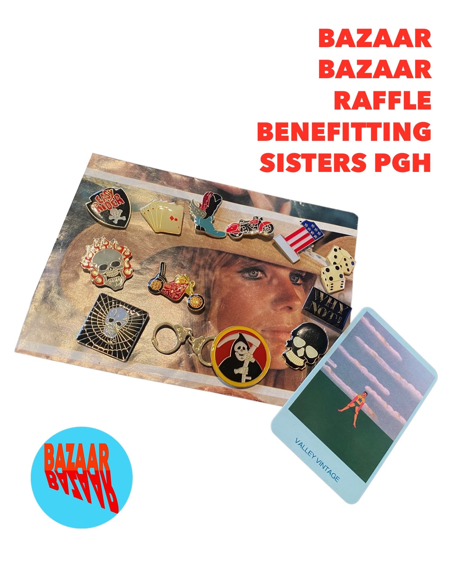 RAFFLE TICKET: Valley Vintage enamel pins