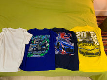 Upcycled racing lace negligee tee