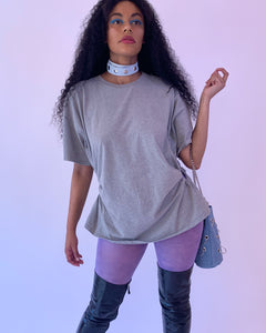 Lilac recycled chalk tights