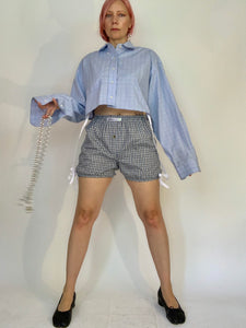 Custom bloomer bow boxer shorts