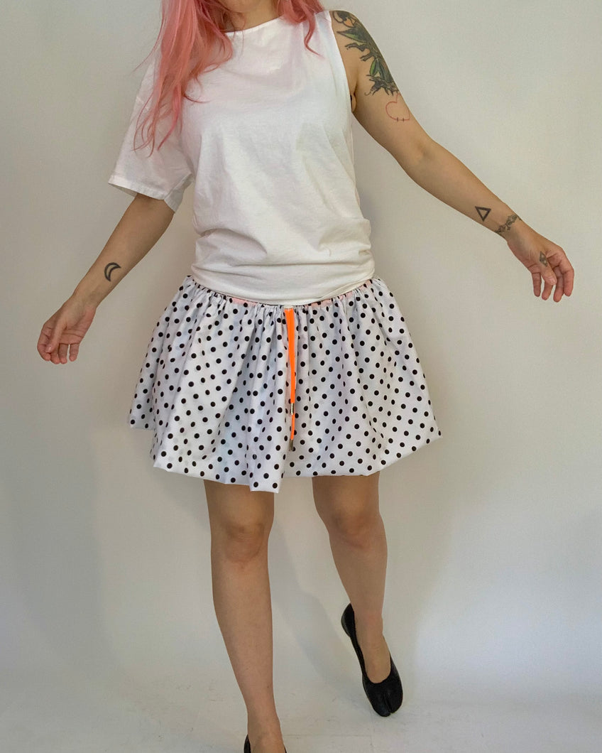 Custom micro mini low rise bubble skirt
